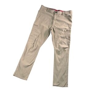 Wrangler Mens Khaki Cargo Pant Utility Durable Outdoor Workwear Essentials 40x32